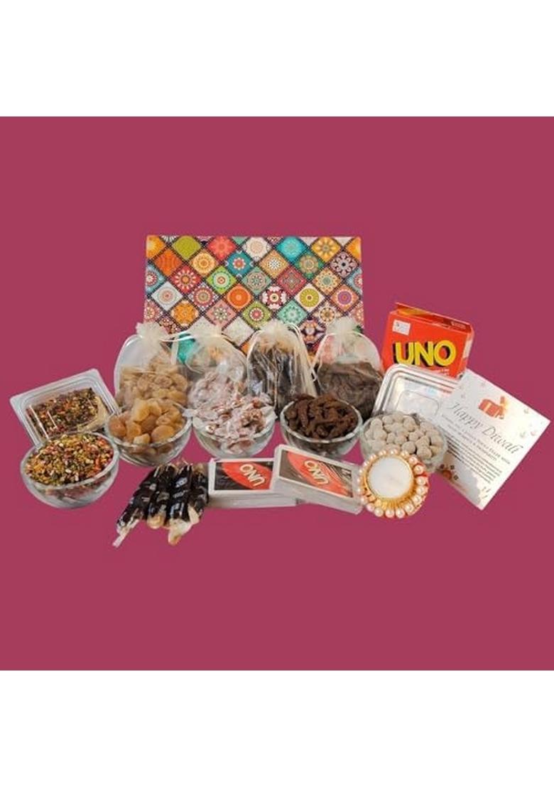 Giftrend Mouth Freshner Gift Pack For Corporate | Mandala Art Box Diwali With Greeting Card