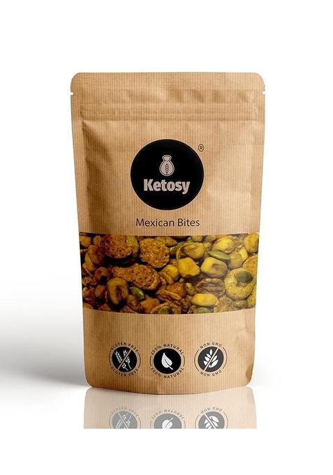 Ketosy Mexican Appetizer Bites 400 Grams, Assorted Flavors | Rice, Corn, Oats And Jowar Puffs With Pumpkin Seeds| Healthy Snacking Mindful Eating Refill Pack