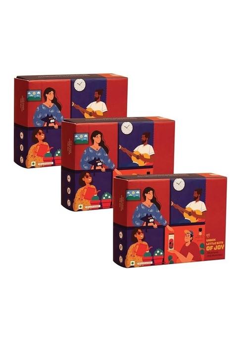 Joy Spoon Joyspoon Mukhwas Sachet Box - Pack Of 3 | 24 Mouth Freshener Sachets Dry Fruit And Seed Mix Mukwas Supari Free Mouthfreshener Traditional No Artificial Colors Or Preservatives