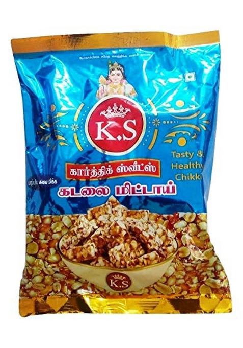 Thangapandiyan Thoothukudi Big Mixture (250 Gm) + Kara Sev Ks Karthik Kadalai Mittai (250Gm) - 750 Grams