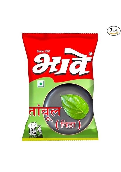 Bhave Tambul Vida (Dry Paan) | Traditional Maharashtrian Homemade Dry Meetha Paan Mukhwas Recipe One Can Enjoy Anytime, Anywhere 350Gm (7 X 50Gm) Dehydrated Betel Leaves (Pan) Suitable For Every Age Group Does Not Contain Any Sorts Of Pan Masala, Tobacco 