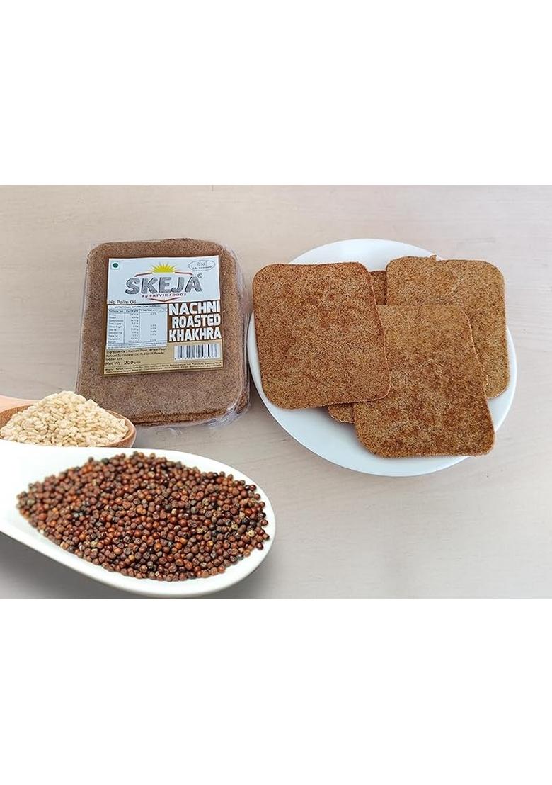 Skeja By Satvik Foods Premium Khakhra Â€“ Made With Sunflower Oil, No Palm Oil Used,Authentic Millet Combo Snack | Roasted & Crispy Healthy Anytime (Millet Combo)