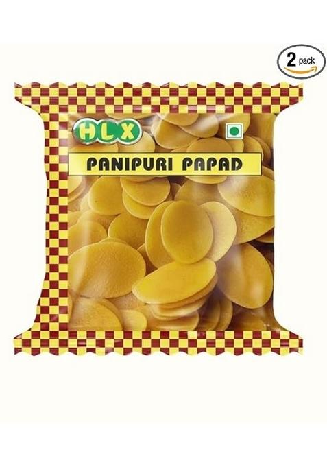Hlx Pani Puri Packet Ready To Eat - Fry Or Bake In Microwave | Instant Pellets Golgappe Readymade Packets 200G Pack Of 3