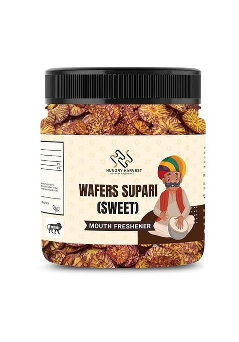Hungry Harvest Supari Wafers | Chips Mouth Freshener (Mukhwas, Soft & Sweet) [Jar Pack] (200 Grams Pack Of 1 200 Gram))
