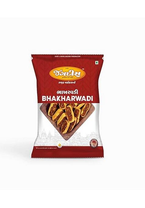 S.G.S Jagdish Farsan Bhakharwadi 500G | Authentic Gujarati Namkeen Snack Spicy Crispy Roll Traditional Indian Ready To Eat Tea Time Pack