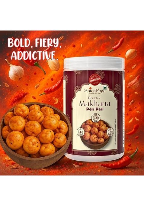 Spiceraga Healthy Makhana Combo (70G X 3) Total 210G | Cream & Onion Cheese Crunch Flavour Peri No Palm Oil Trans Fat Preservatives Snack Pack Of 3 Fox Nut (Pack