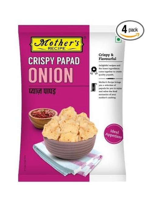 Mother'S Recipe Mothers Onion Crispy Papad 90 Gm