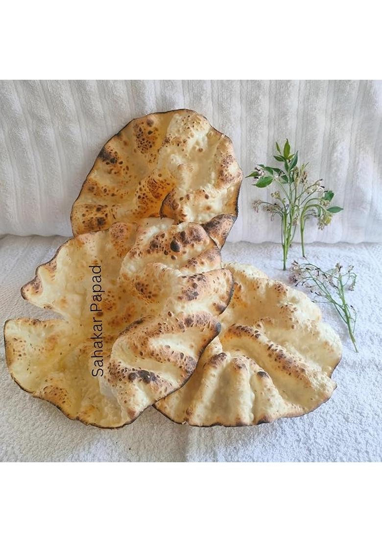 Sahakar Jeera Chilli Rice Papad/Khichiya Papad 400 Gram (Pack Of 1)