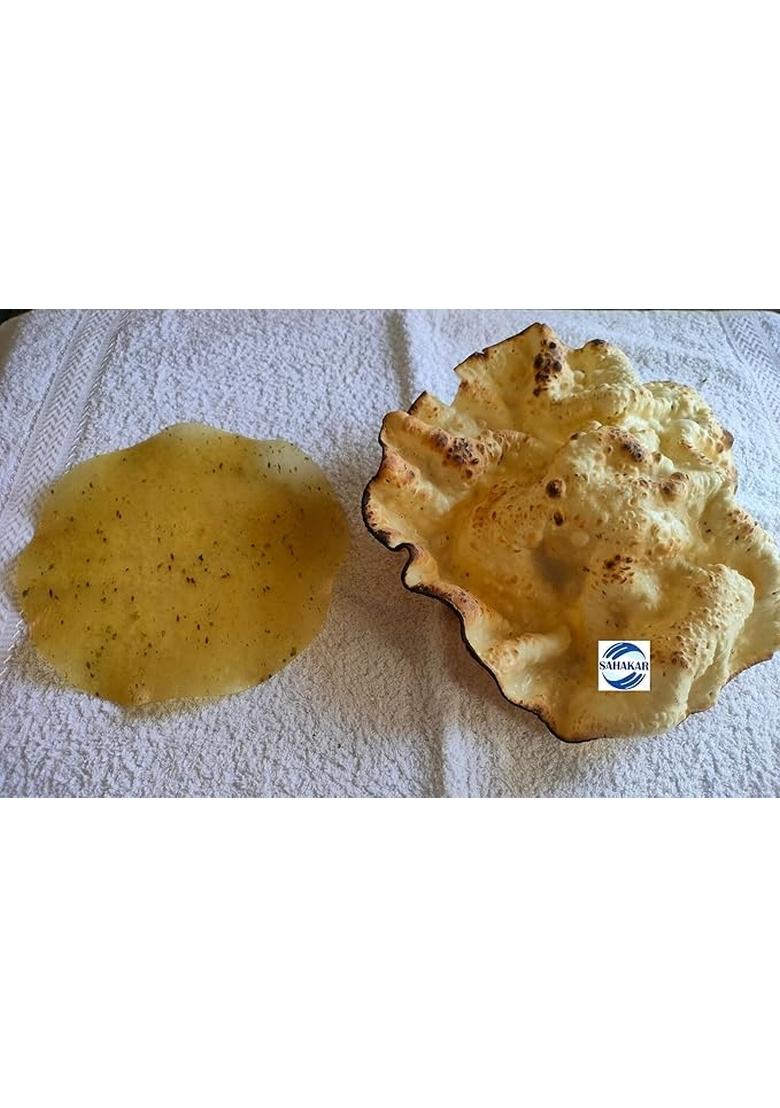 Sahakar Jeera Chilli Rice Papad/Khichiya Papad 400 Gram (Pack Of 1)