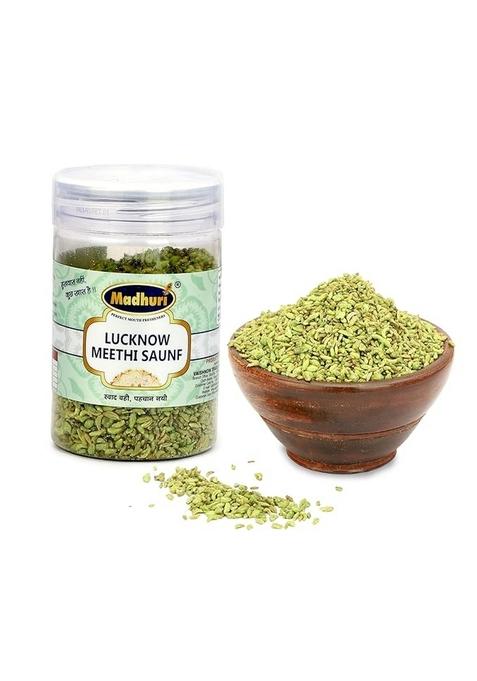 Madhuri Lucknow Meethi Saunf Mouth Freshener | Sweet Flavored Traditional Indian Digestive Mukhwas 160Gm Pack Of 3