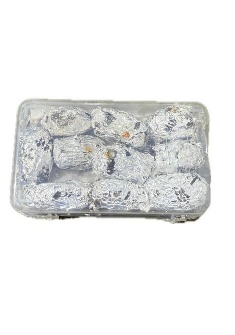 Dhanuka Paan Khajoor | Traditional Flavored Dates Mouth Freshener With Silver Coating 21 Pieces Pack