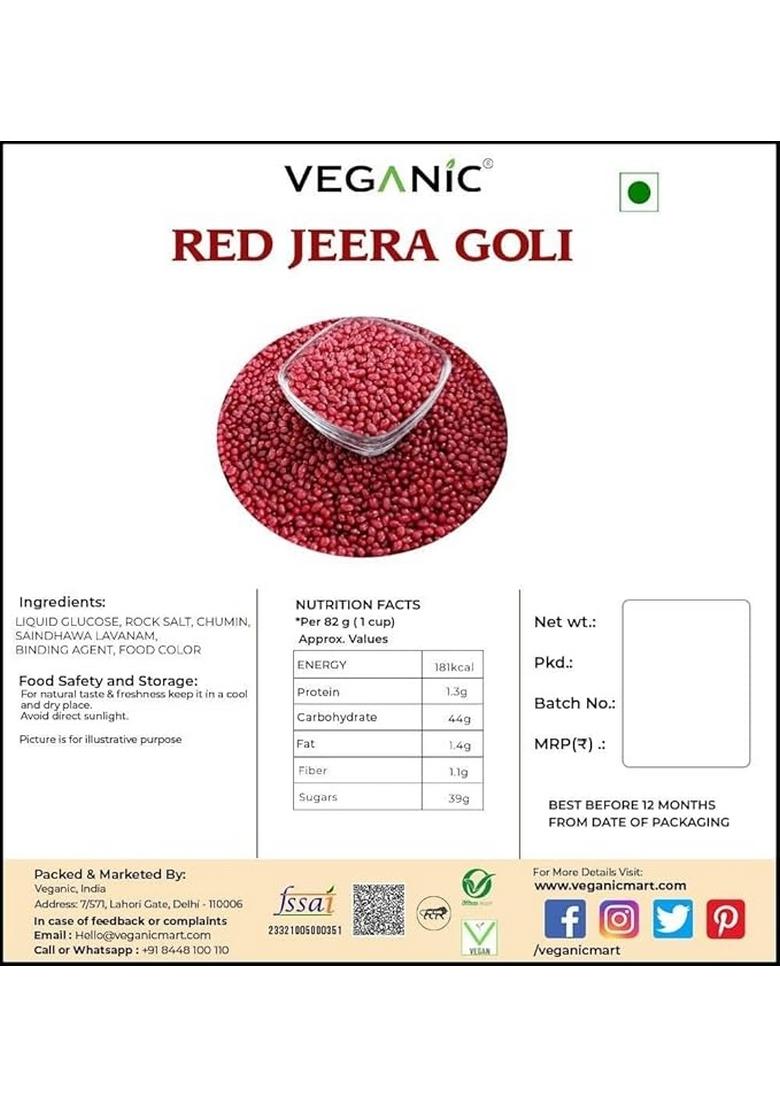 Veganic Jeera Goli Red