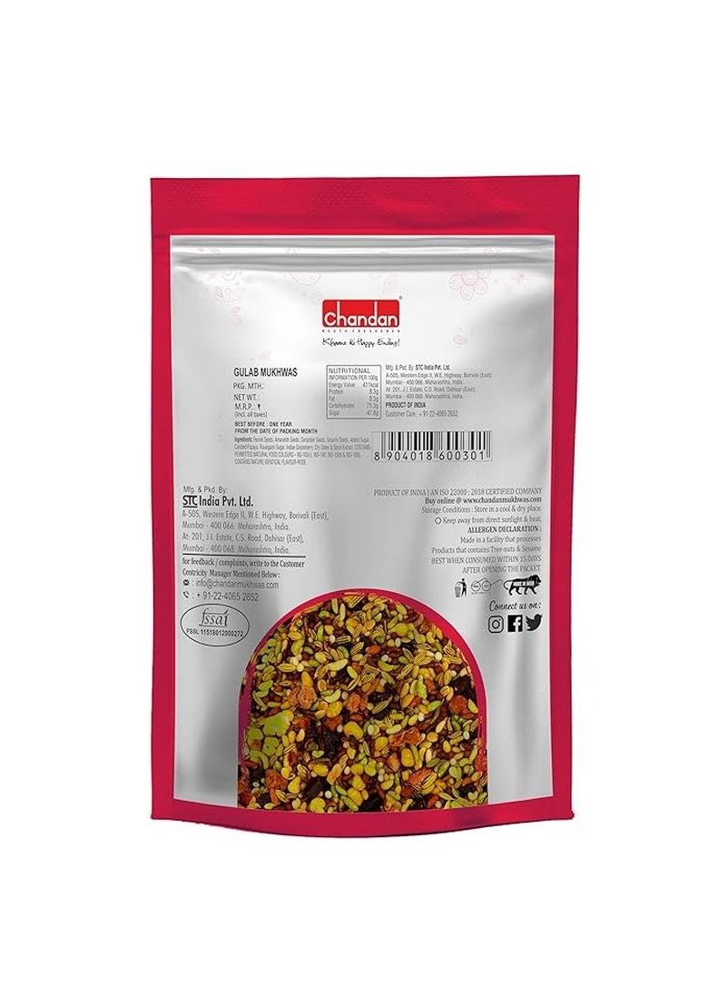 Chandan Mouth Freshener Gulab Mukhwas | 320 gm | Contains Rose Flavoured Mukhwas from Rose Petals