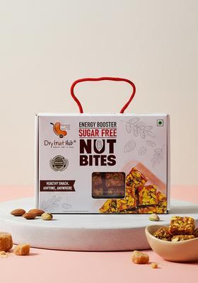 Dry Fruit Hub Energy Booster Sugar Free Nut Bites 500g Almonds Pista Cashew Dates and Pure Ghee Fruits Nuts Fresh Tasty Healthy Snacks Khajoor Mix BarÃ¢â‚¬Â¦