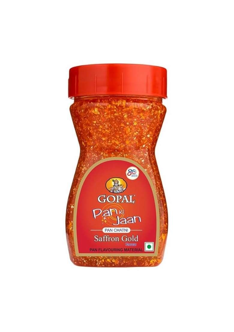 Gopal Pan Ki Jaan Saffron Gold Pan Chatni Mouth Fresheners 200g - Indya