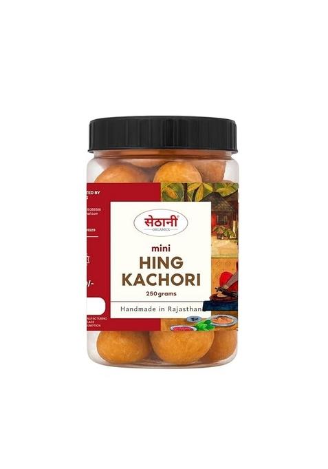Sethani Organics Sethani Mini Hing Kachori | Sethani Kachori | Mini Kachori | Indian Snacks | Namkeen | Rajasthani Snacks | 250 grams