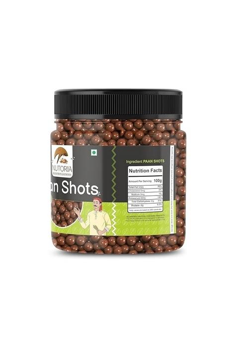 Nutoria Health Fruits & Nutrition Pan Shots Mukhwas Mouth Freshener | Refreshing Paan Flavour Candy Balls | Flavored Digestive Mukhwas | After-Meal Snack | Pan Laddu