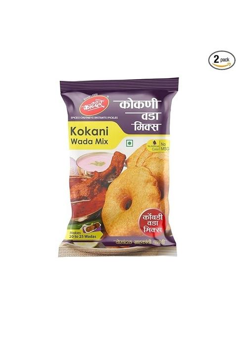 Katdare Kokani Wada Mix | Kombadi Wada Mix|Pack of 2 (400gm Each) | Quick And Easy | Authentic Taste