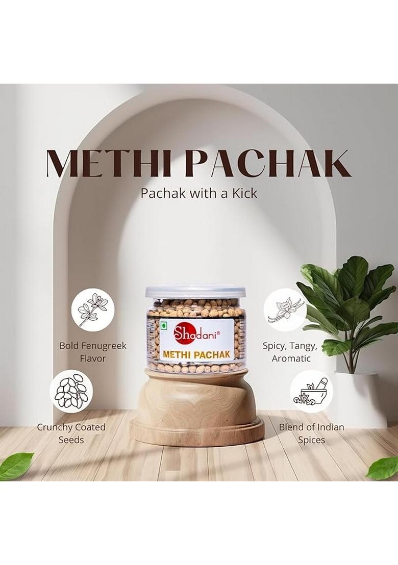 Shadani Methi Pachak 55g Jar | Spicy & Tangy Indian Digestive | Fenugreek Seed Pachak with Traditional Spices