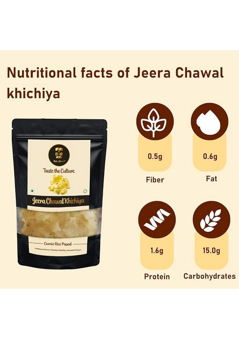Being Bania Rice Papad, Rajasthani Khichiya-215 Gram|Masala Rice Khichiya|Jeera Chawal Khichiya