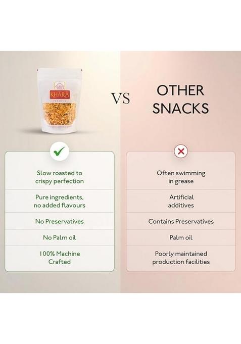 Almond House Kaju Mixture | Premium Mixture Namkeen | No maida | Healthy Snack | No Artificial flavours | Made with pure Groundnut oil | White Chudwa | Kaju Chiwda | Cashews | Tea Time Snacks | 500 gm