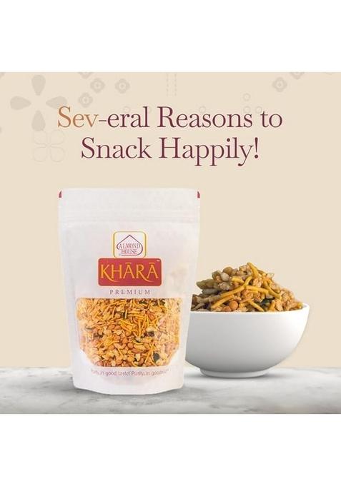 Almond House Kaju Mixture | Premium Mixture Namkeen | No maida | Healthy Snack | No Artificial flavours | Made with pure Groundnut oil | White Chudwa | Kaju Chiwda | Cashews | Tea Time Snacks | 500 gm