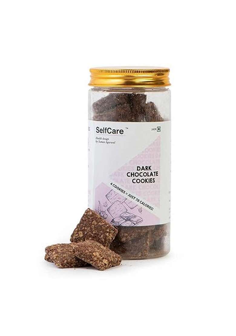Selfcare By Suman Agarwal Dark Chocolate Oats Cookies 180g - Pack of 1 | Baked - No Maida | No Added Artificial Flavors & Sweeteners | Healthy - Sweet - Tea Time Snack | Jain & Travel Friendly - Indya