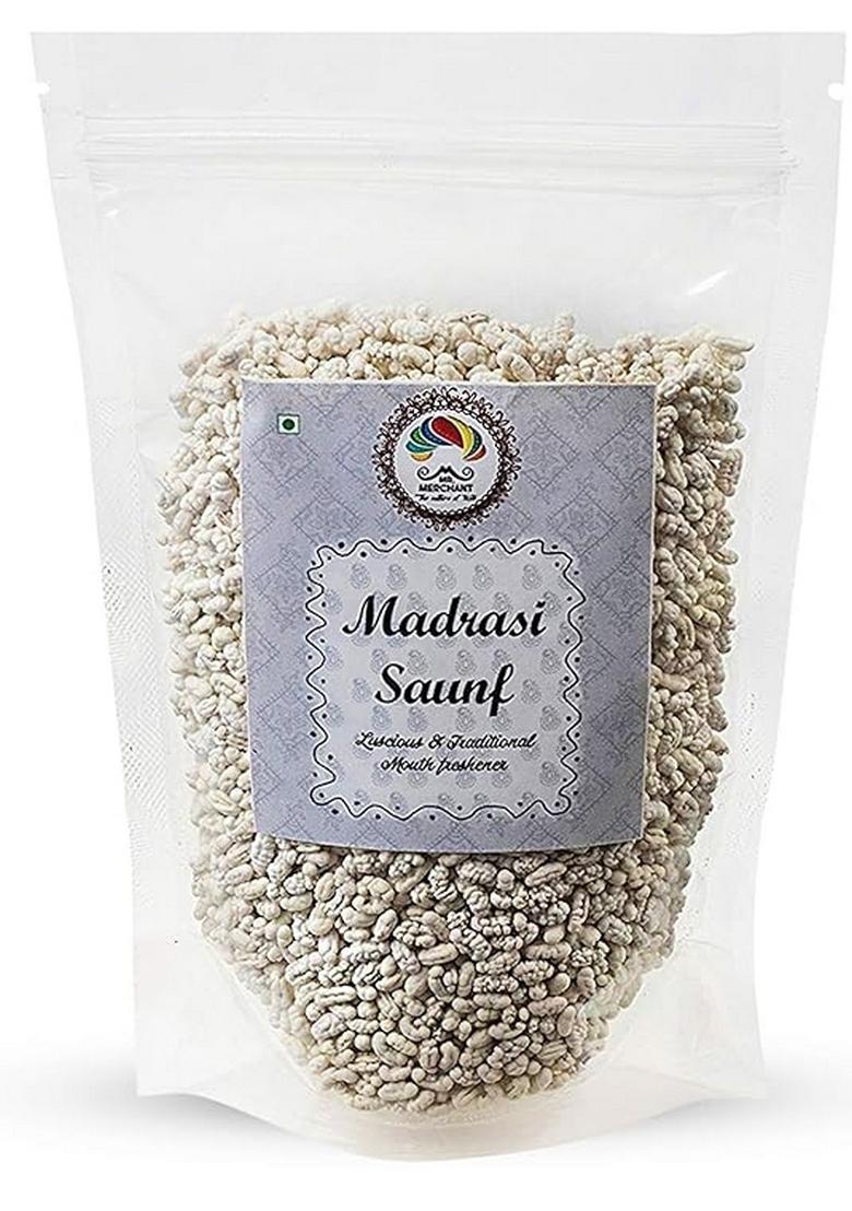 Mr. Merchant Mouth Freshener White Sweet Fennel Seeds Mukhwas (Madrasi Saunf), 400g