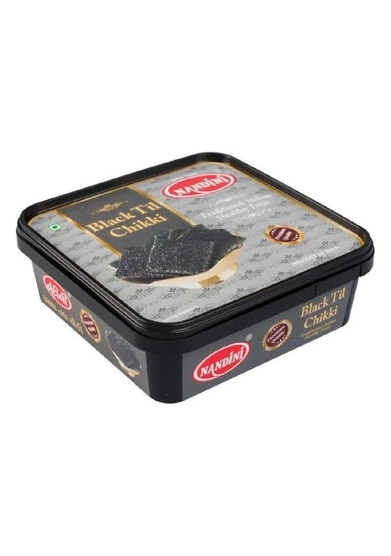 Nandini Black Til Chikki 450gm |No Artificial Colours Flavours And Preservatives | Jaggery Chikki | 100% Natural Indian Sweets