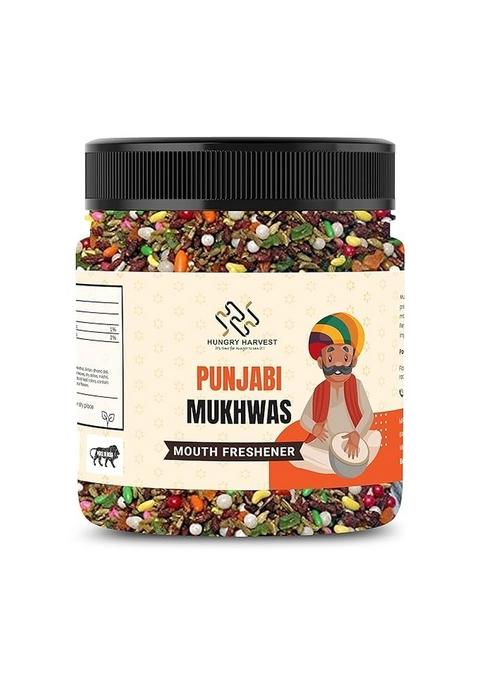 Hungry Harvest Punjabi Mukhwas | Colorful Mixed Mouth Freshener [Jar Pack] (300 Grams (Pack Of 1 300 Grams))