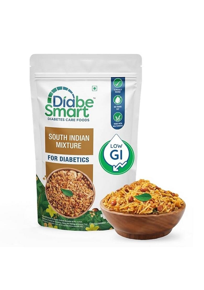 Diabesmart Diabetic Snacks Mixture (250G) | Tested For 50% Better Blood Sugar Level Free Healthy South Indian Style Diet Namkeen And Tasty Diabetes Food Products