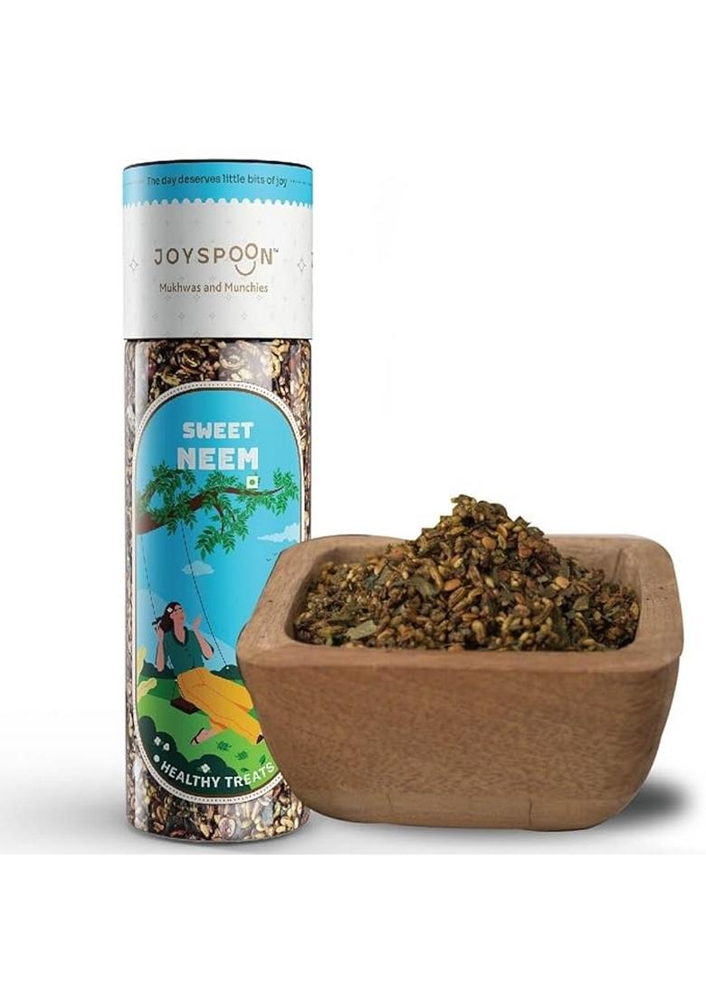 Joy Spoon Joyspoon Sweet Neem Mukhwas Mouth Fresheners | Sugar-Free Freshener Supari-Free After-Meal Snack No Artificial Colors Or Preservatives |100G