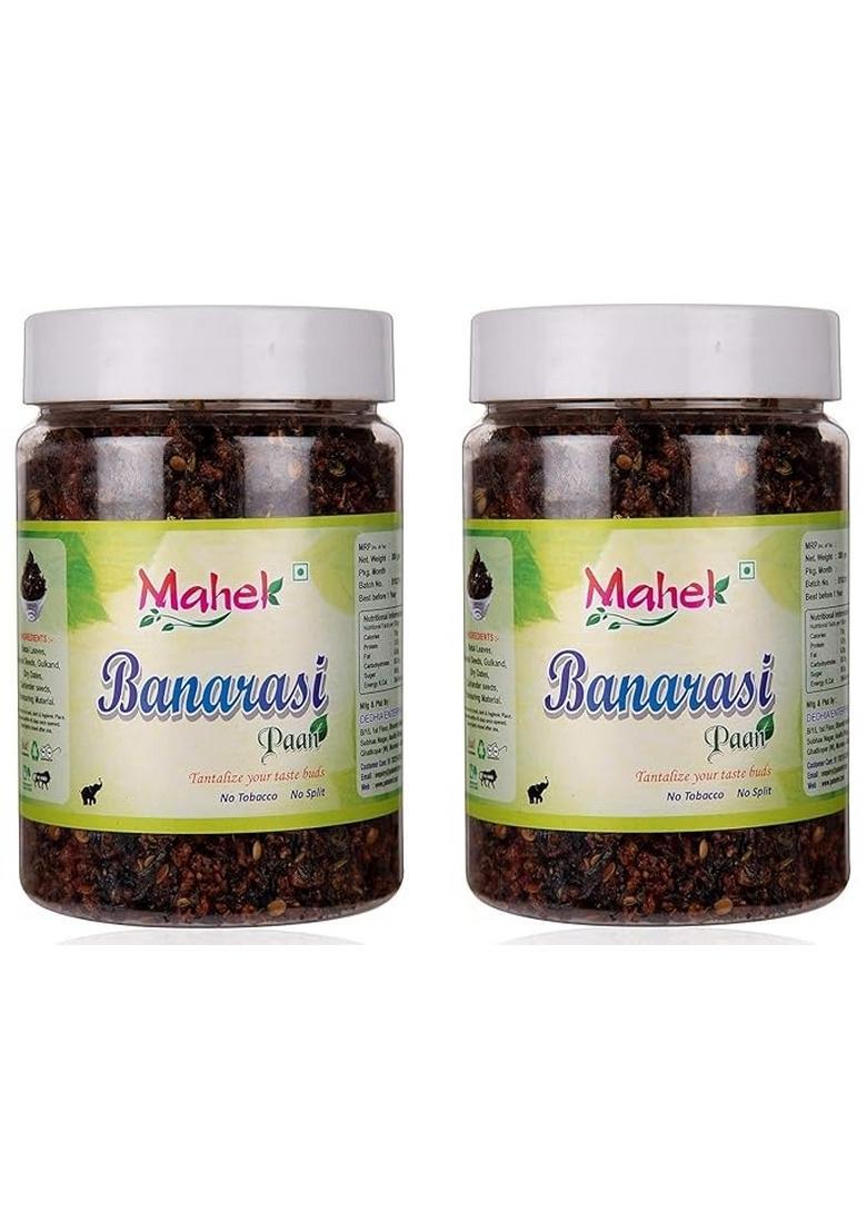 Mahek Banarasi Paan | Pan Mashala Rich Fiber [ Mouth Freshener, Digestive, After Meal, Mukhwas 330Gm (Pack Of 2)