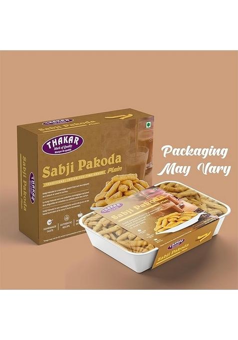 Thakar Sabzi Pakoda Plain 400G | Namkeen Indian Tea Timesnack Crispy.Indian Eveningsnack Hygienic Indiansnack.