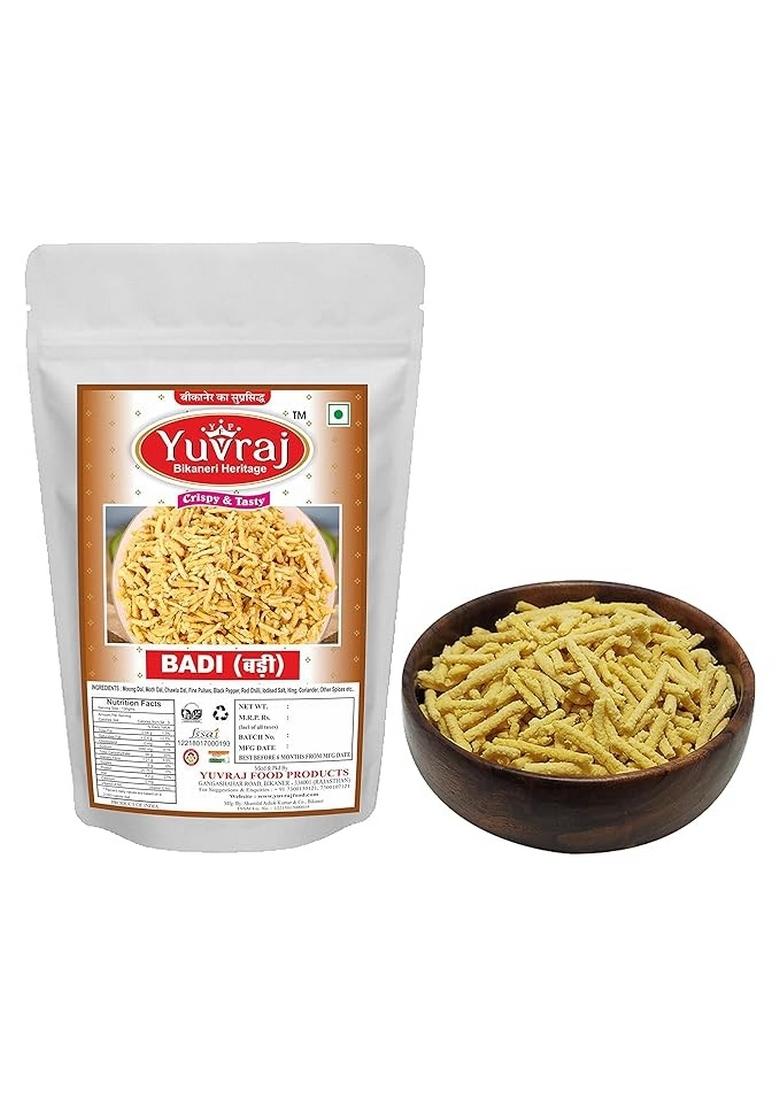 Yuvraj Food Product Moong Badi Rajasthani Marwari Badiya Hand Made By Bikaneri Sukha Sabji Free Kasuri Methi Pouch 400 Gm Pack