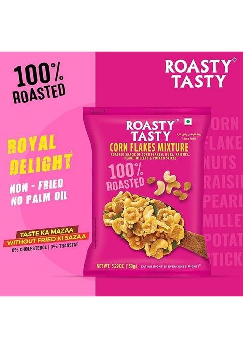Roasty Tasty Cornflakes Mixture Roasted Namkeen 200G | Palm Oil Free Snack Replacement Of Fried & Bhujiya Ideal Millet Low Calorie Snacks