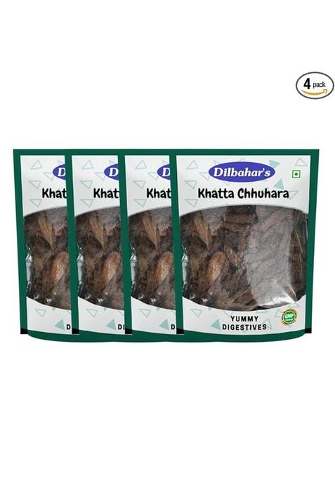 Dilbahar'S Khatta Chhuhara 100G Pack Of 4 | For Digestion After Meal Digestives Mukhwas Mouth Freshener Chatpata Churan Pachak