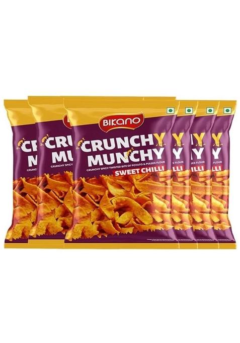 Bikano Crunchy Munchy Sweet Chilli 90G (Pack Of Eight) Â€“ Spicy & Delicious Snack For Every Occasion |