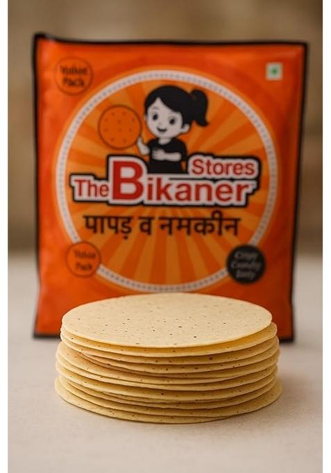 The Bikaner Stores Ready To Eat Papad Snack, 500 Grams, Pack Of 2
