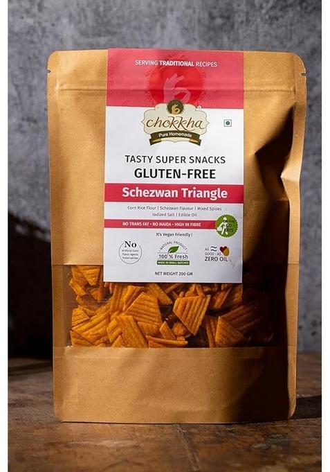 Chokkha Schezwan Triangle Corn Chips Â€“ Spicy & Irresistible