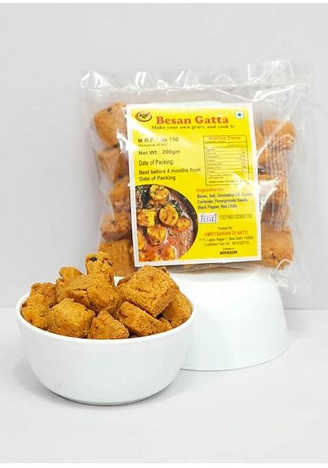 Adh Homemade Marwadi Masala Gatta - Gatte || Besan Rich In Protein Homemade|| Ready To Cook Sabzi 400Gms Pack