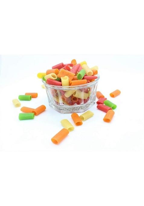 Organic Nature Mix Color Fryums Ready To Fry 400 Gm Crunchy Pipe Tasty Homemade Papad Colorful Snack