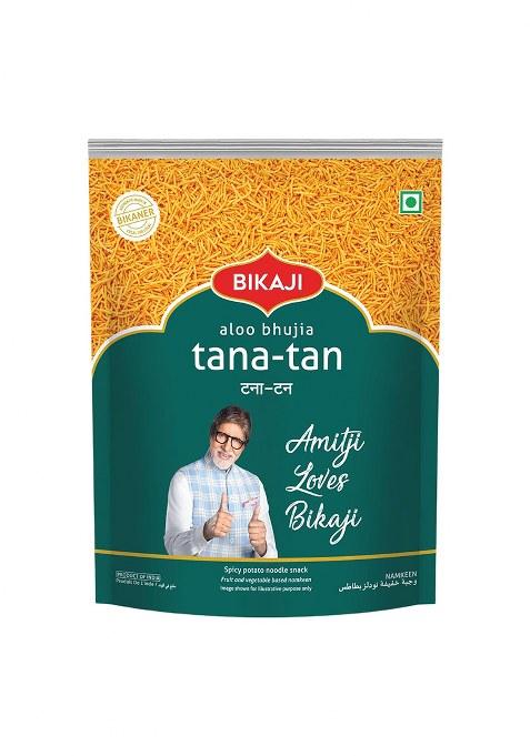 Bikaji Tana Tan - Aloo bhujia | 400g Pack | Aloo Sev | Bangaladumpa bhujiya | Authentic Indian Namkeen | Made in Bikaner | Traditional recipe | Crunchy & Flavourful | Perfect Tea-time Partner