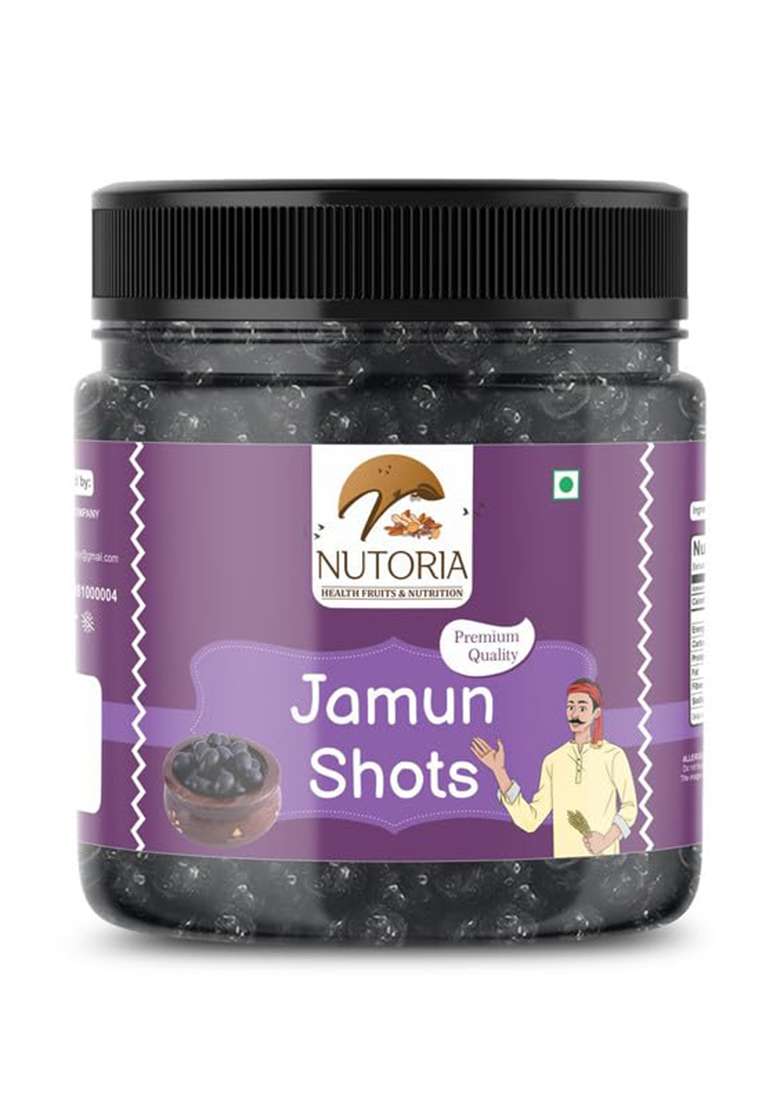 Nutoria Health Fruits & Nutrition Jamun Shots | Mukhwas khatta Meetha | Jamun Flavor Candy Laddu | Digestive Mouth Freshner | Indian Jamun Flavored Shots | Khatta Meetha Jamun Flavored Churan 500gm - Indya