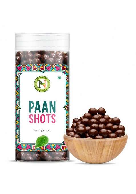 Nature Vit Naturevit Paan Shot 200g | Strong Paan Flavour Candy with Betel Leaf, Gulkand & Spices | Mouth Freshener Candy for All Ages | Post Meal Sweet Treat