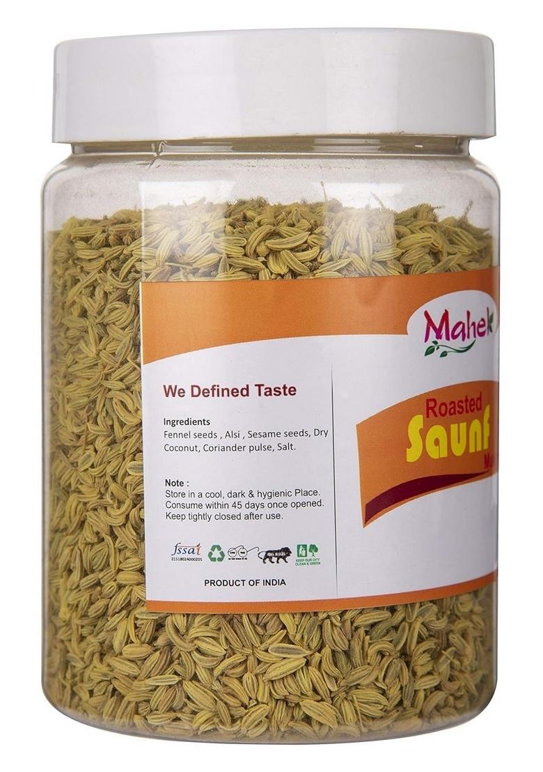 Mahek Roasted Roasted Fennel Seeds/Saunf Mukhwas | Mouth Freshener 200 Gram (Pack of 1)