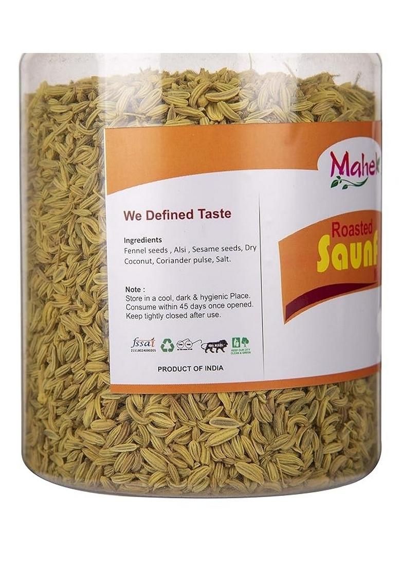 Mahek Roasted Roasted Fennel Seeds/Saunf Mukhwas | Mouth Freshener 200 Gram (Pack of 1)