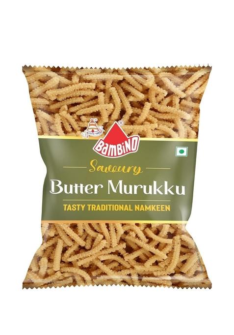 Bambino Crunchy South Indian Snack Butter Muruku 360 Gms Each 120 Gms X Pack of 3