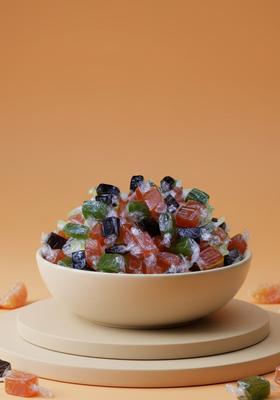 Veganic Mix Alphanso Candy | Mango Candy For Kids And Your Family | Black, Green, Orange Aam Papad Candies | Khatta Meetha Aam Papd (400G)