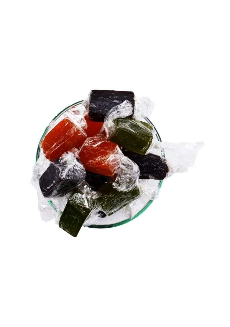 Veganic Mix Alphanso Candy | Mango Candy For Kids And Your Family | Black, Green, Orange Aam Papad Candies | Khatta Meetha Aam Papd (400G) Pack of 1 - Indya
